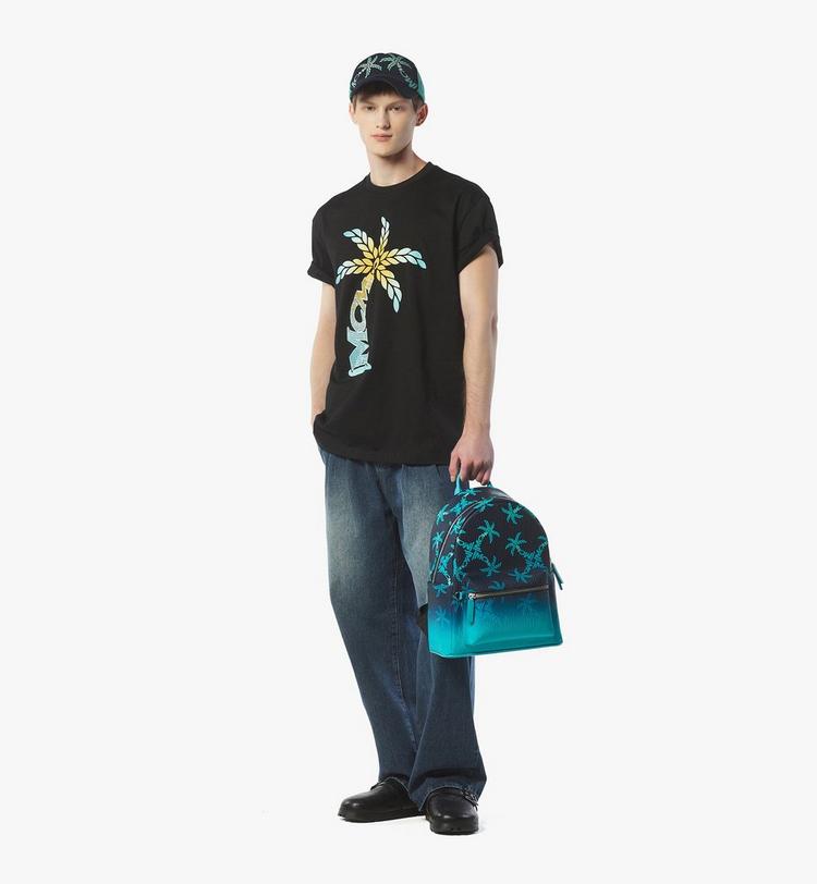 MCM Stark Backpack in Gradation Palm Canvas Tienda