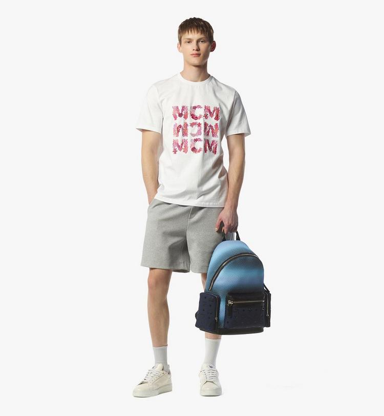 MCM Stark Backpack in Gradation Mesh and Monogram Neoprene Tienda