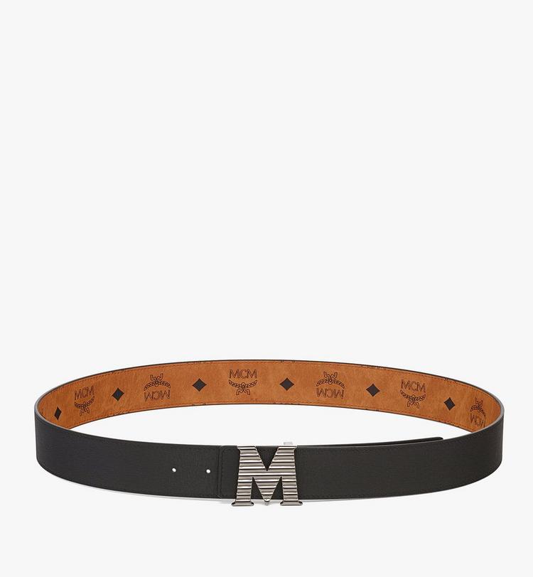 MCM Claus Fluted M Belt 1.5” in Embossed Leather Solo hoy