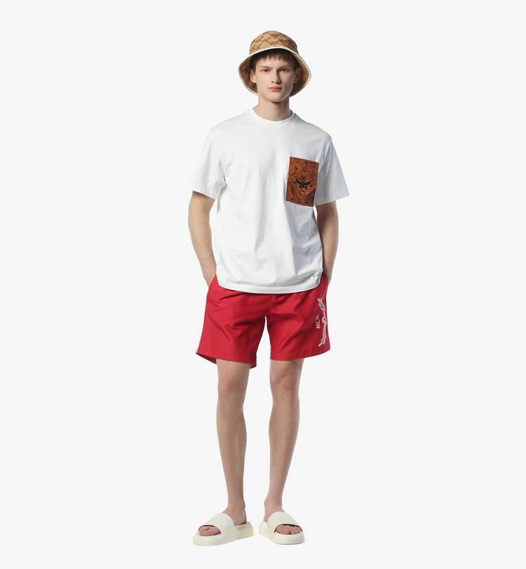 MCM Logo Print Swim Trunks Liquidación