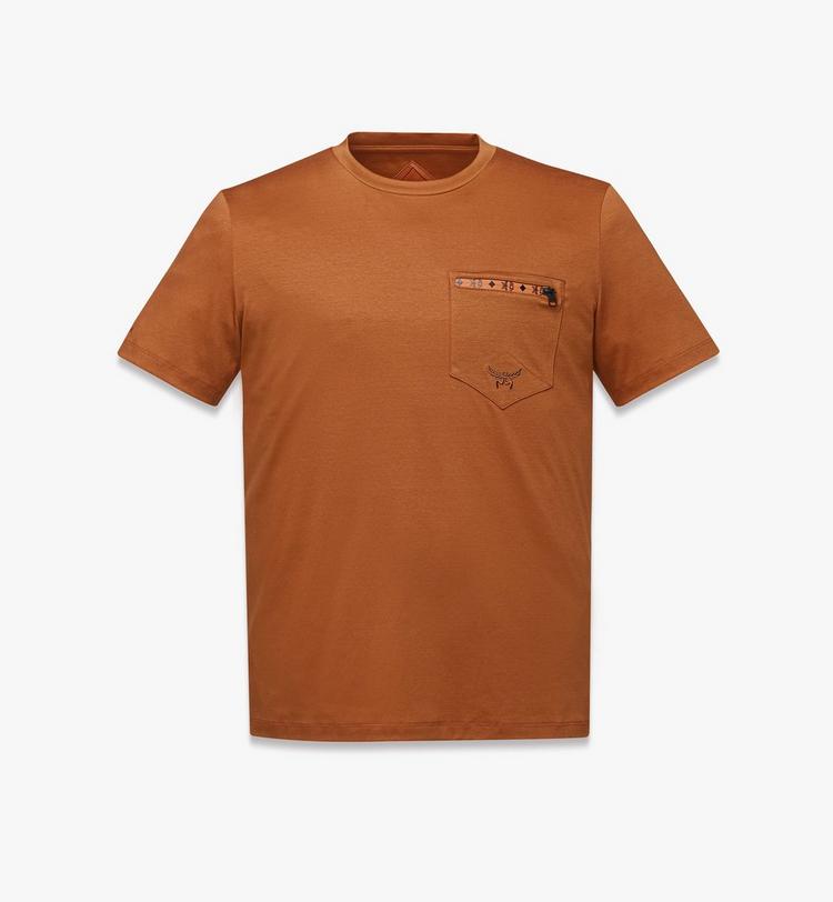 MCM Silket Logo T-Shirt w/ Zip Pocket Limitado a 3 días