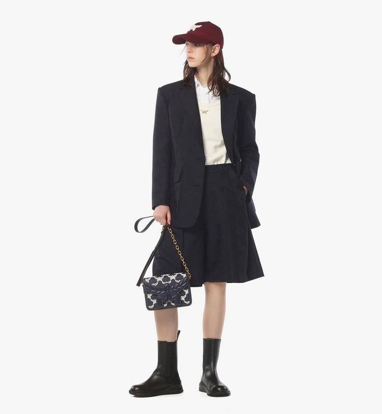 MCM Himmel Crossbody in Leather and Laurel Flocking En línea