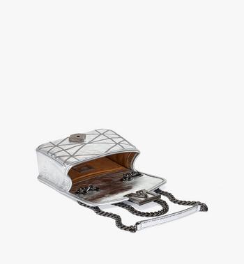 MCM Travia Quilted Shoulder Bag in Crash Calf Leather Rebajas