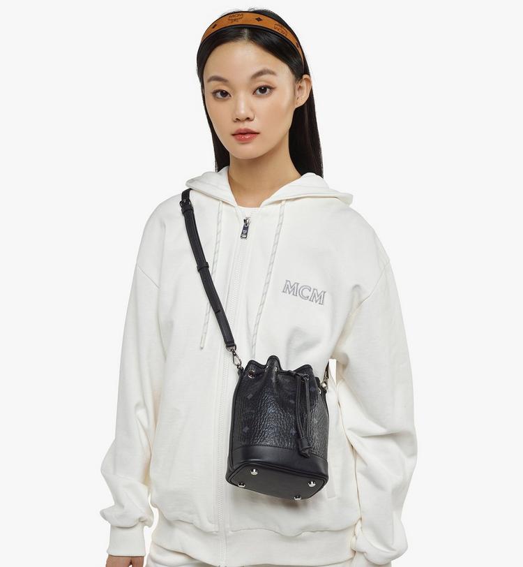MCM Dessau Drawstring Bag in Visetos En oferta