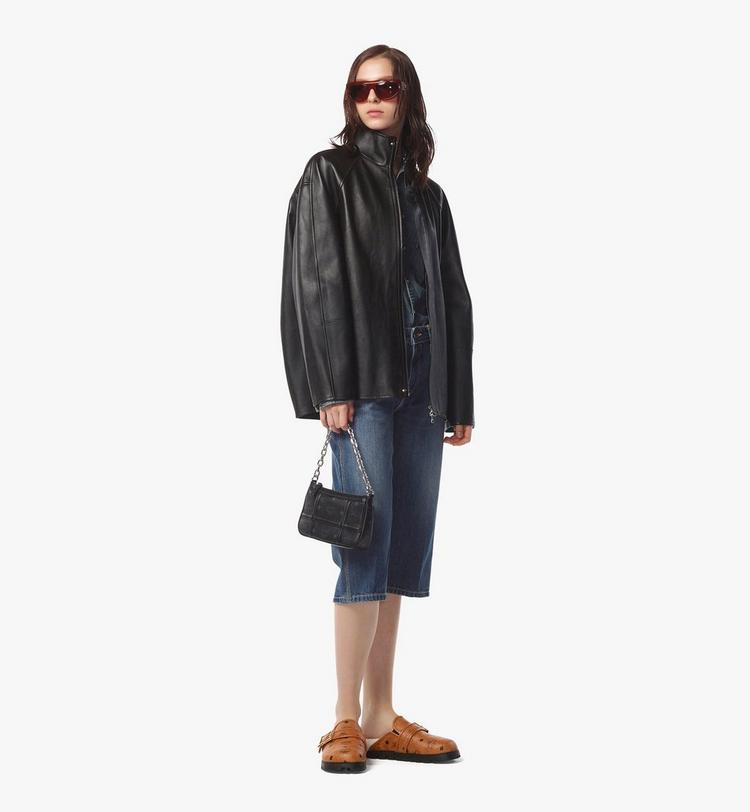 MCM Aren Shoulder Bag in Visetos Gran oferta