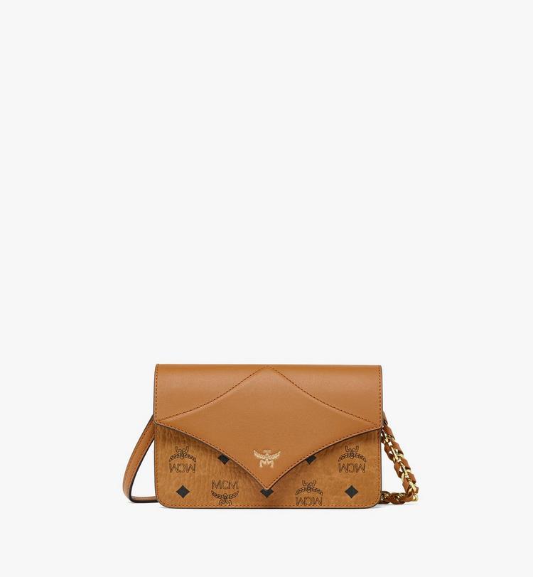 MCM Diamond Shoulder Bag in Visetos Leather Mix Tienda