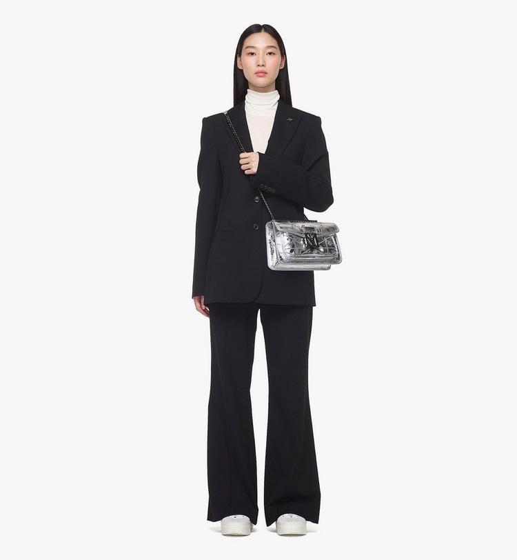 MCM Travia Quilted Shoulder Bag in Crash Calf Leather Rebajas online