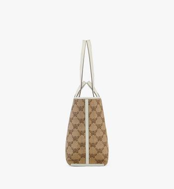 MCM Himmel Shopper in Lauretos Raffia Jacquard COMPRAR AHORA