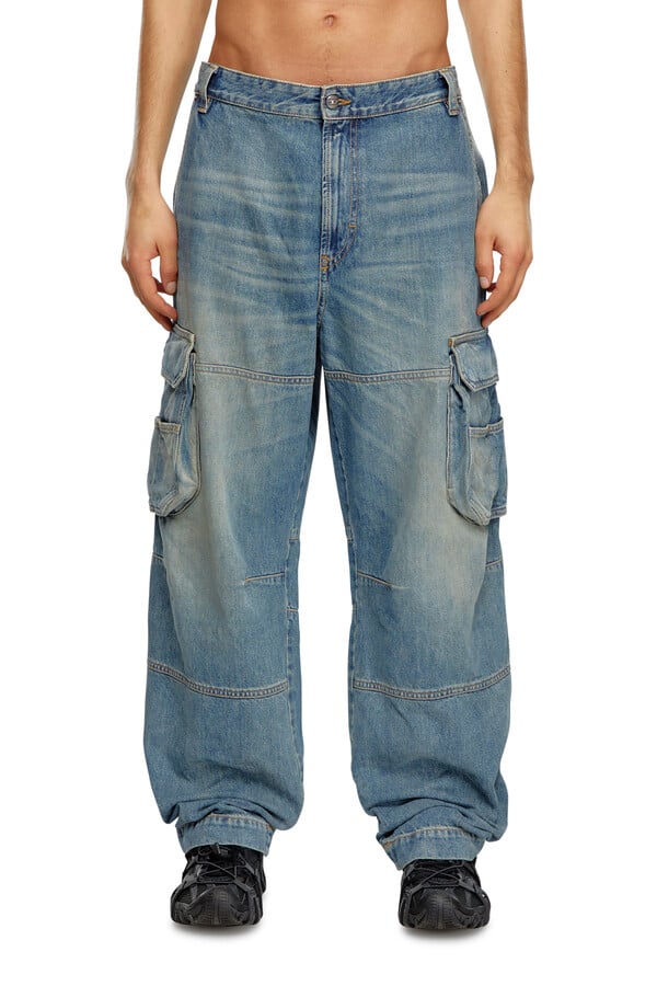 Diesel relaxed jeans d-fish 09j83 Mejor oferta