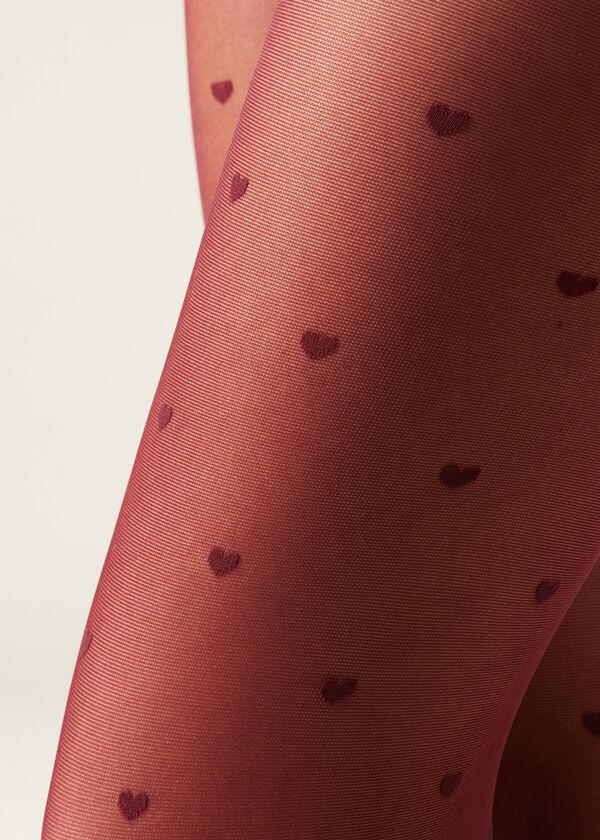 Calzedonia Panty Transparente Corazones Ahorra y exporta