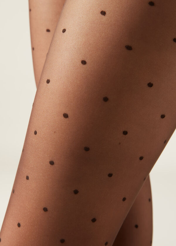Calzedonia Pantis transparentes lunares Oferta exclusiva