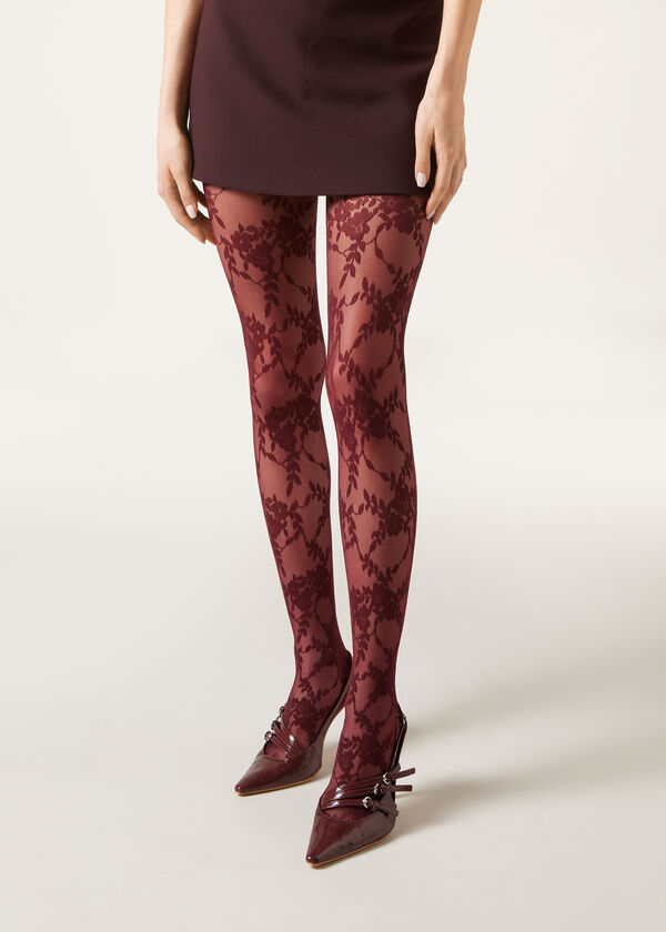Calzedonia Pantis Tul con Flores Ofertas de temporada
