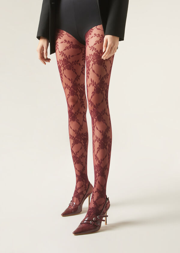 Calzedonia Pantis Tul con Flores Ofertas de temporada