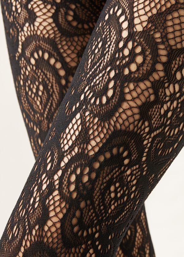 Calzedonia Pantis Rejilla Efecto Macramé 2025