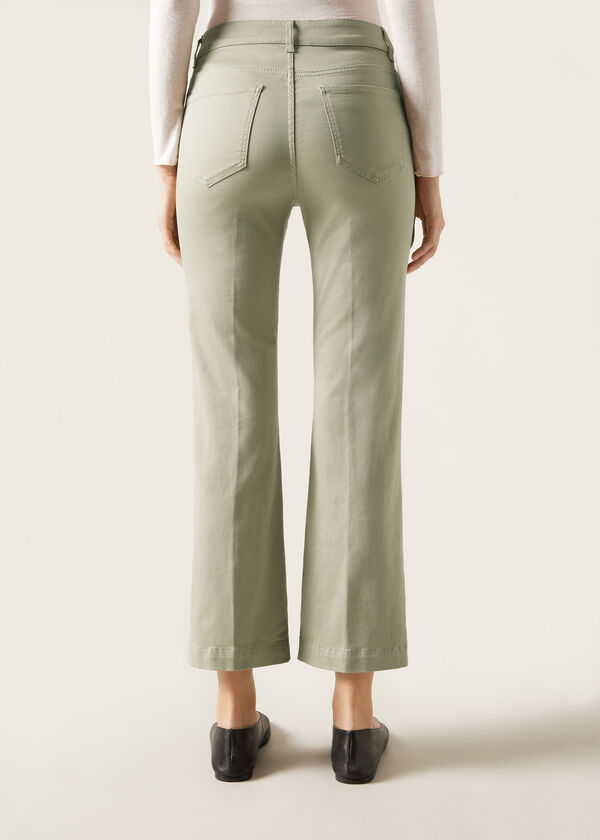 Calzedonia Vaqueros Confort Acampanados Cropped Gran oferta