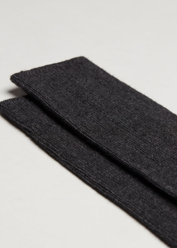 Calzedonia Calcetín alto canalé con lana y cashmere de hombre Oferta especial de fábrica