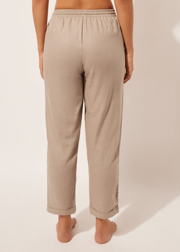 Calzedonia Pantalón Largo Lino y Viscosa En línea