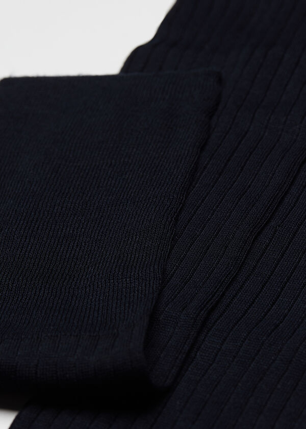Calzedonia Calcetín largo de hilo de escocia de canalé para hombre Descuentos del mes