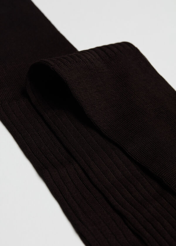 Calzedonia Calcetín largo de hilo de escocia de canalé para hombre Última moda
