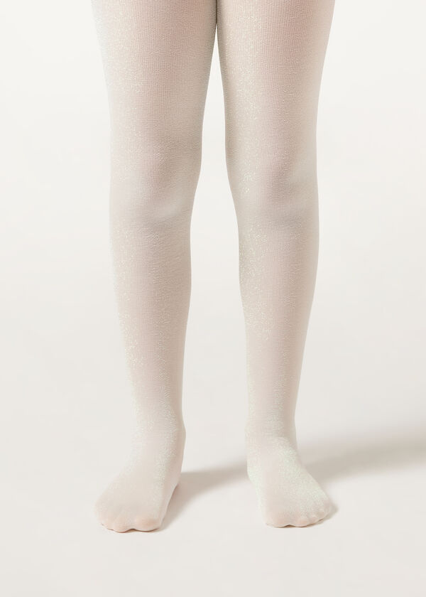 Calzedonia Pantis Opacos 70 Deniers con Glitter de Niña