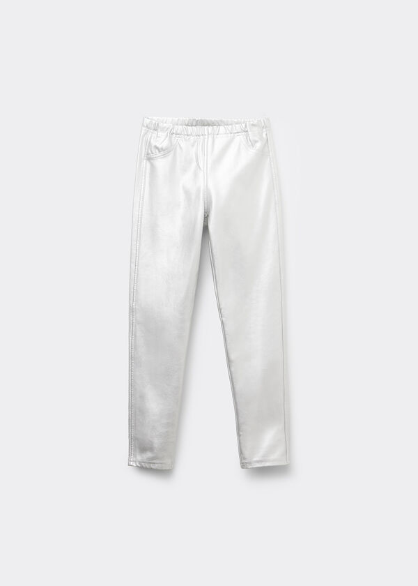 Calzedonia Pantalon Skinny Efecto Metalizado Rebajas online