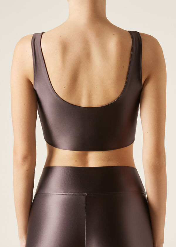 Calzedonia Top Sin Costuras Súper Brillante Tienda de fábrica
