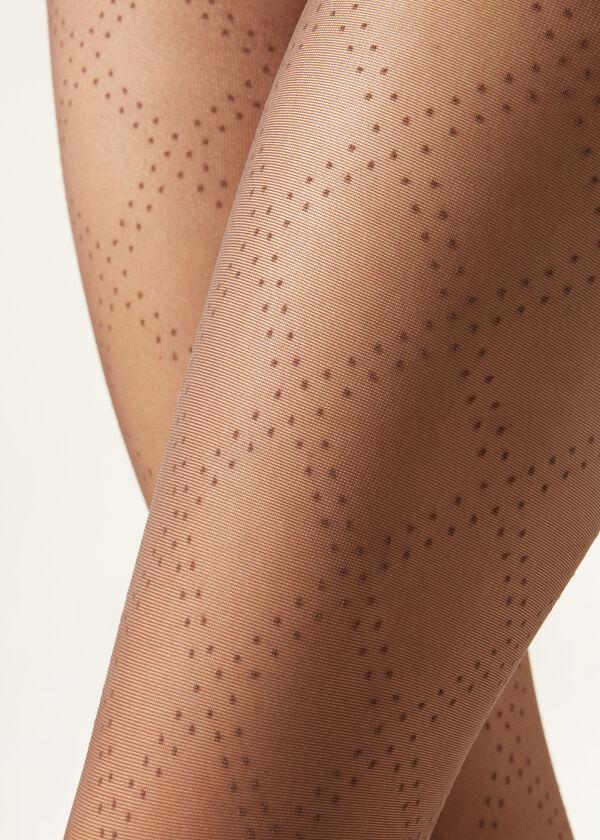 Calzedonia Pantis Transparentes Rombos y Lunares Ofertas de temporada
