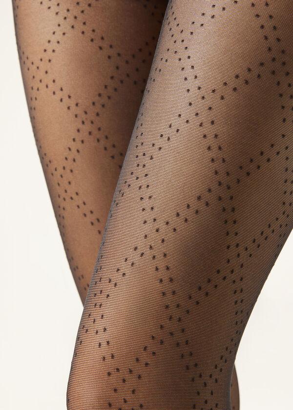 Calzedonia Pantis Transparentes Rombos y Lunares Ofertas especiales