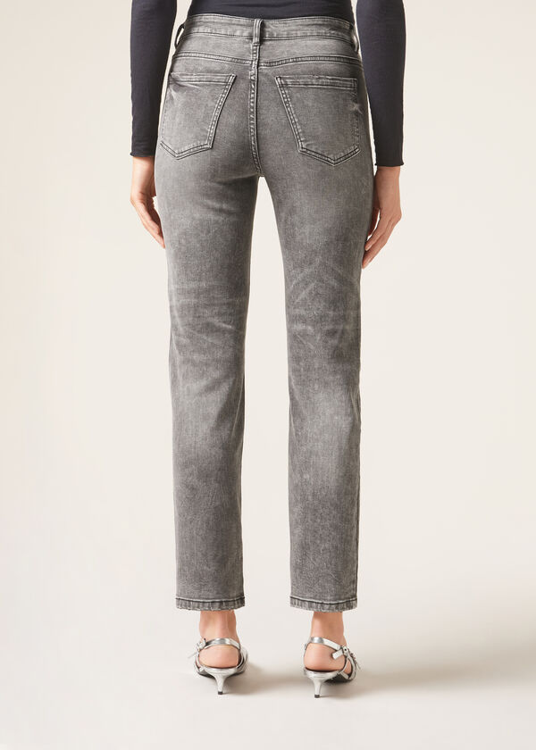 Calzedonia Vaqueros Rectos con Strass Ofertas especiales