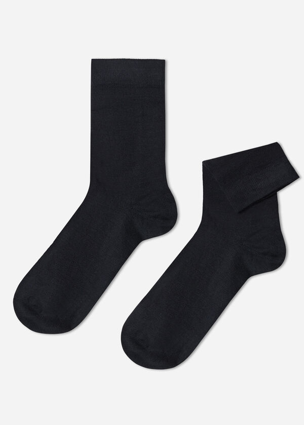 Calzedonia Calcetines Cortos de Hombre en Lana y Algodón