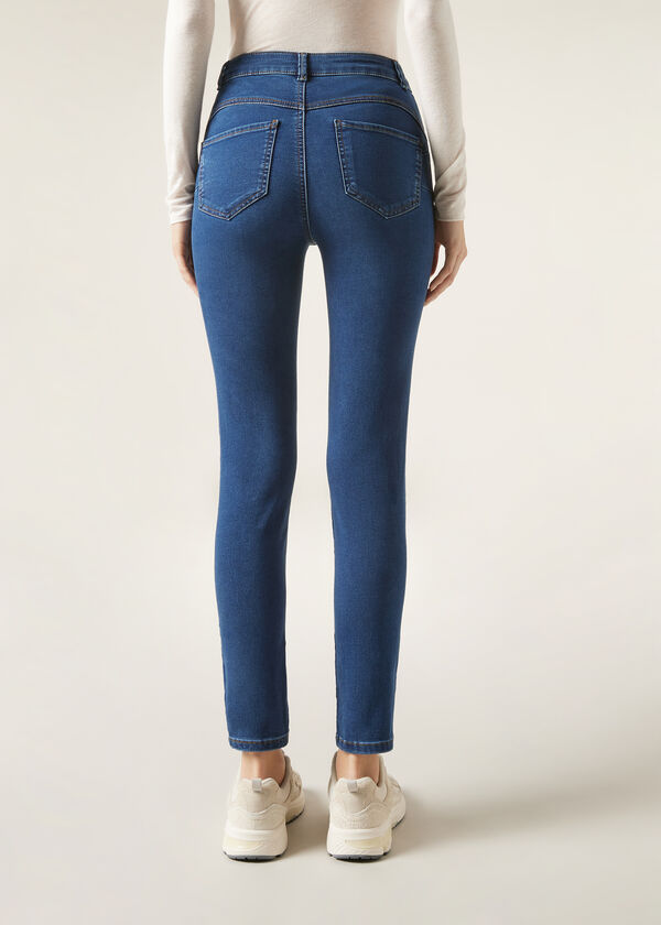 Calzedonia Vaqueros Push Up Skinny de Cintura Alta Soft Touch En línea