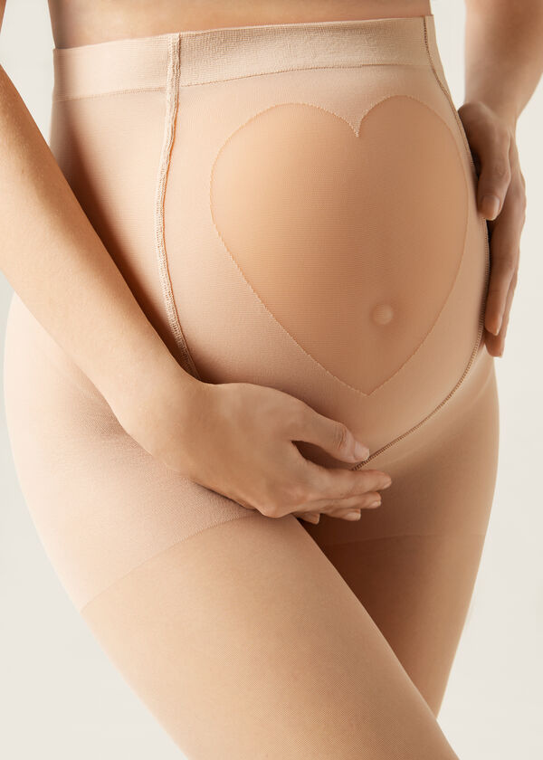 Calzedonia Pantis Transparentes 20 Deniers Premamá con Corazón Transparente COMPRAR AHORA