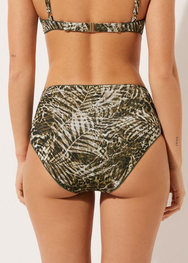 Calzedonia Braguita Bikini Alta Contención Tropical Animalier Limitado a 3 días