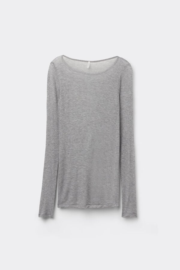 Intimissimi Camiseta de Manga Larga Ultranatural con Cashmere Rebajas de fin de temporada