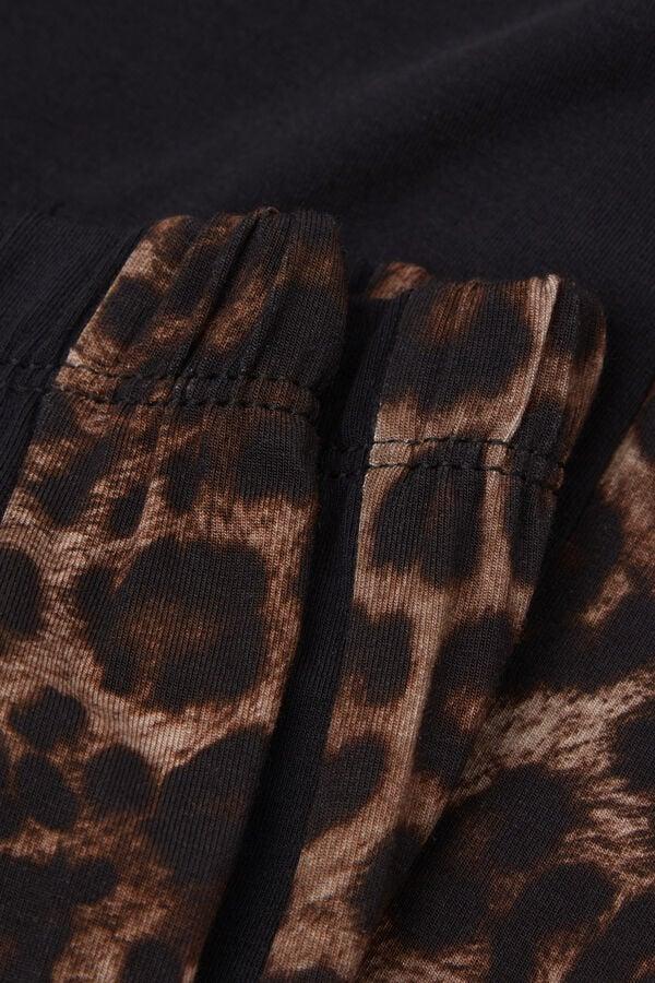 Intimissimi Pantalón con Puños Elásticos de Modal Luxurious Leopard Rebajas