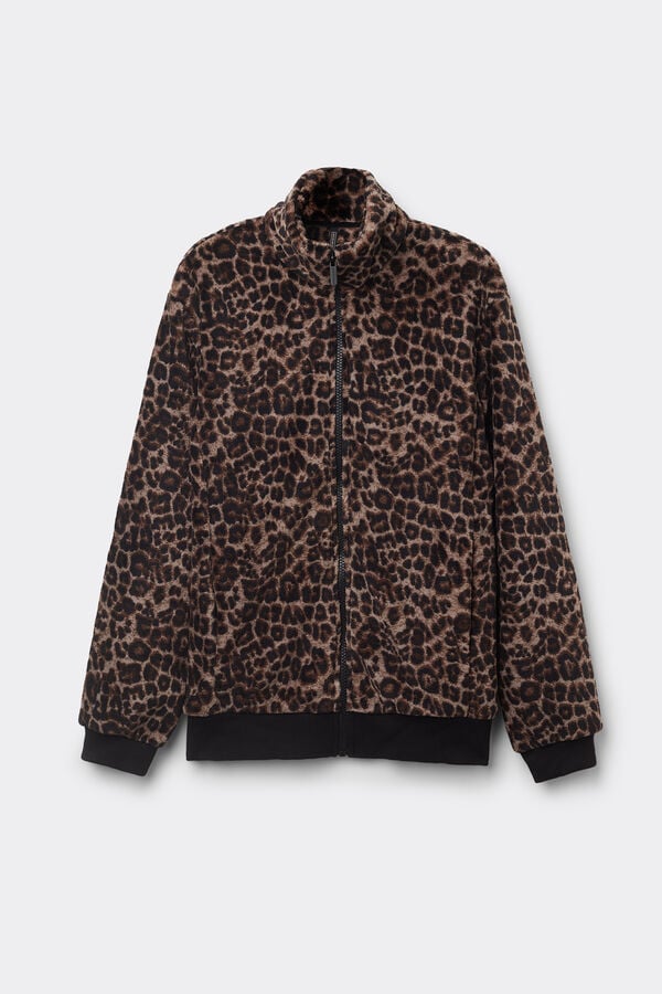 Intimissimi Bómber de Forro Polar Moteado Luxurious Leopard Ofertas