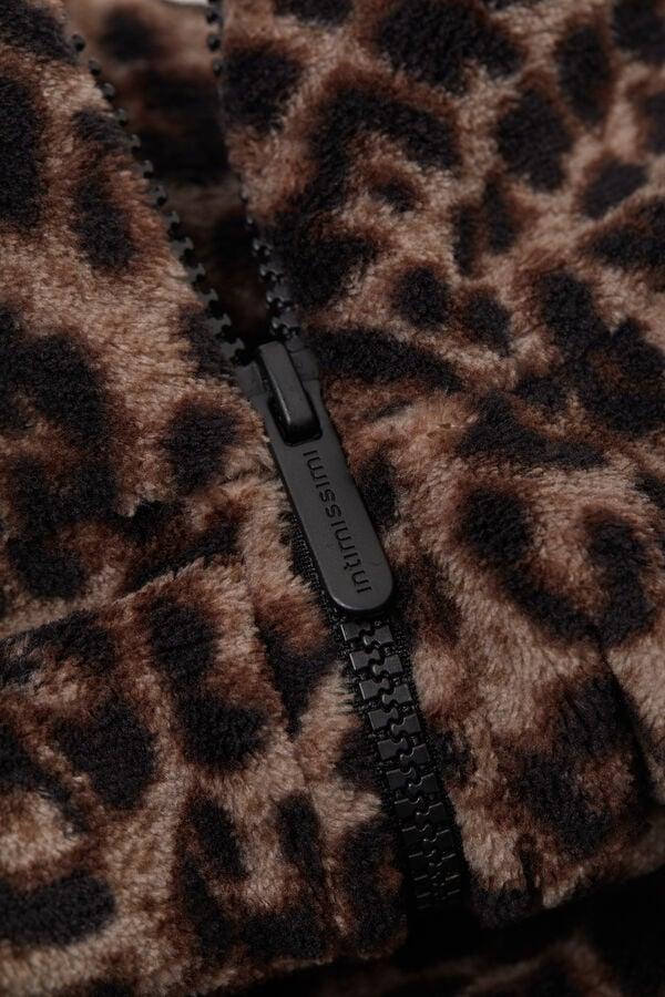 Intimissimi Bómber de Forro Polar Moteado Luxurious Leopard Ofertas