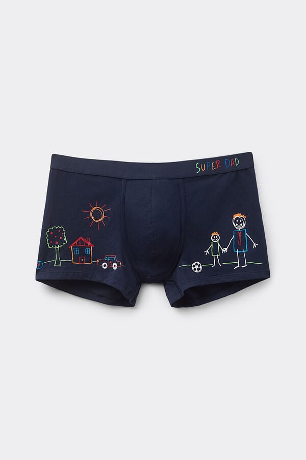 Intimissimi Bóxer Algodón Superior Estampado Super Dad Grandes ahorros