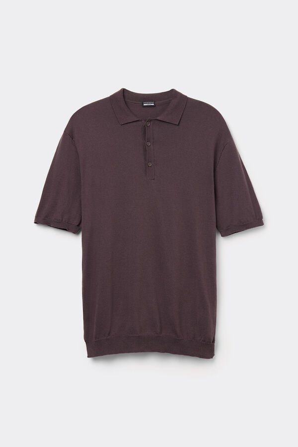 Intimissimi Polo de Manga Corta de Punto de Algodón Tienda de fábrica