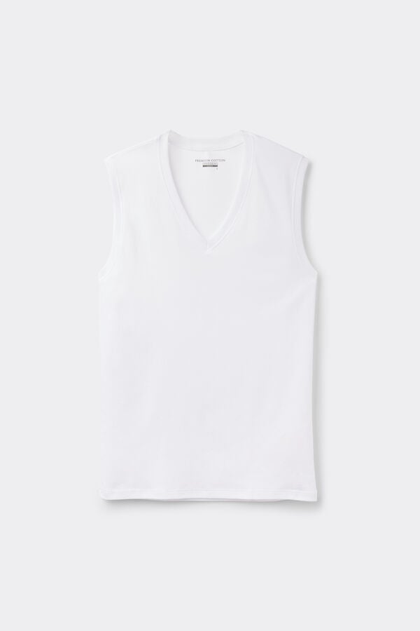 Intimissimi Camiseta sin mangas y con tirantes anchos de algodón mercerizado premium COMPRAR AHORA