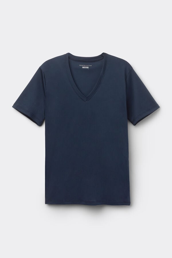 Intimissimi Camiseta con Escote de Pico de Algodón Premium ÚLTIMAS EDICIONES