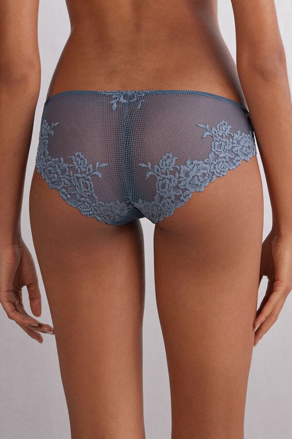 Intimissimi Braga transparente en parte trasera con microfibra y encaje Pretty Flowers Libre de impuestos