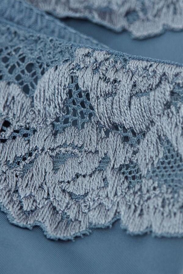 Intimissimi Braga transparente en parte trasera con microfibra y encaje Pretty Flowers Libre de impuestos
