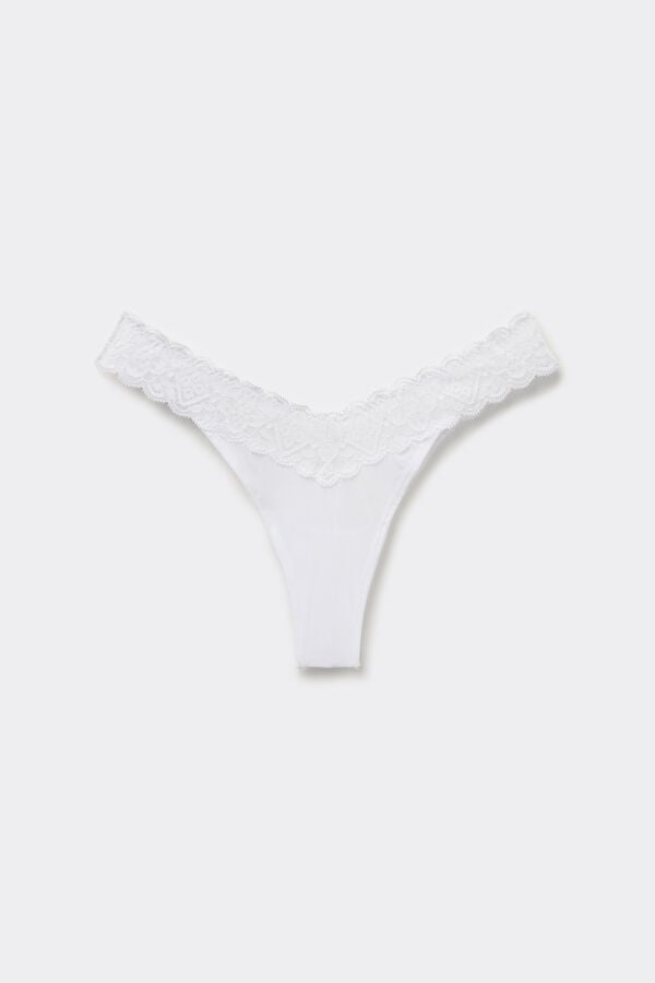 Intimissimi Brasileña de Encaje y Microfibra Estilo de los Años 80 Descuentos del mes
