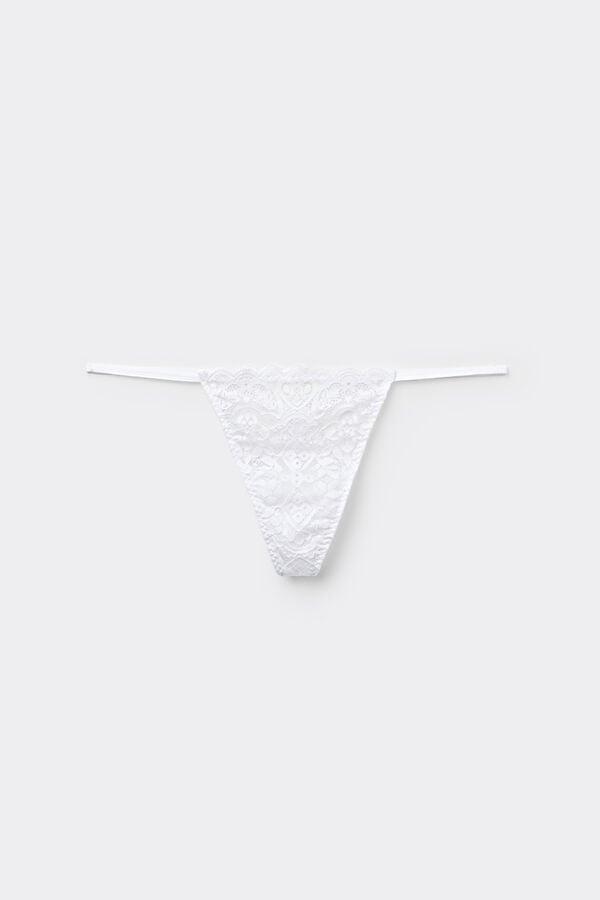 Intimissimi Tanga de Tira Lateral de Encaje Grandes ahorros