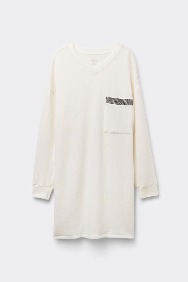 Intimissimi Camisón con Cuello de Pico Royal Elegance Liquidación