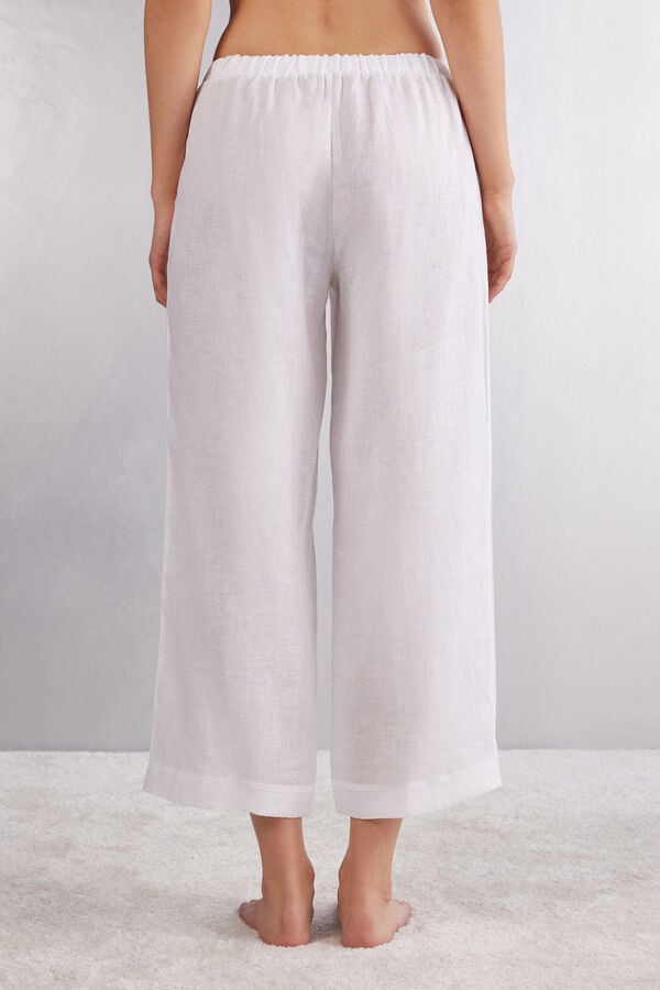 Intimissimi Pantalón Largo con Cordón Ajustable en Tela de Lino Envío gratis