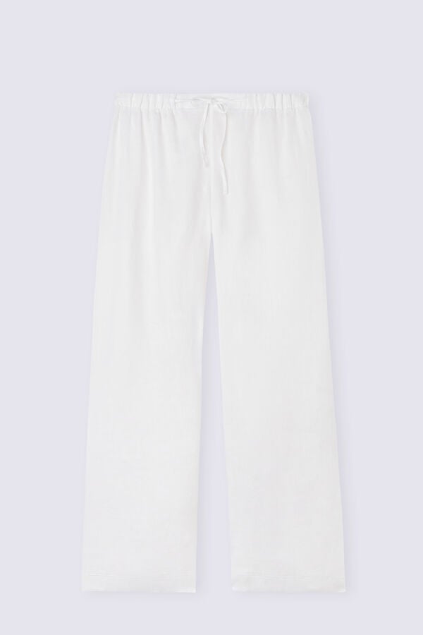 Intimissimi Pantalón Largo con Cordón Ajustable en Tela de Lino Envío gratis