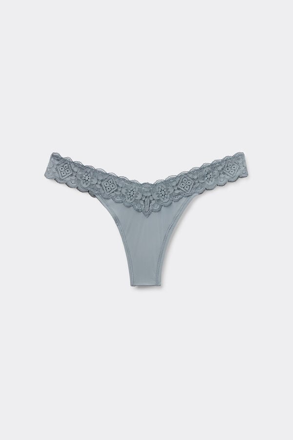 Intimissimi Brasileña de Encaje y Microfibra Estilo de los Años 80 Ofertas
