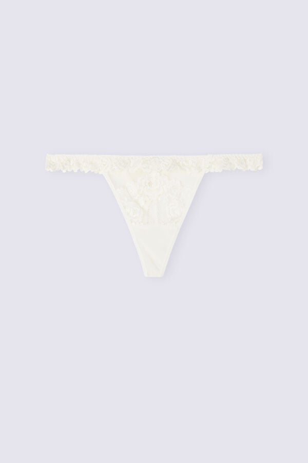 Intimissimi Tanga de hilo con volantes de encaje Pretty Flowers Envío gratis